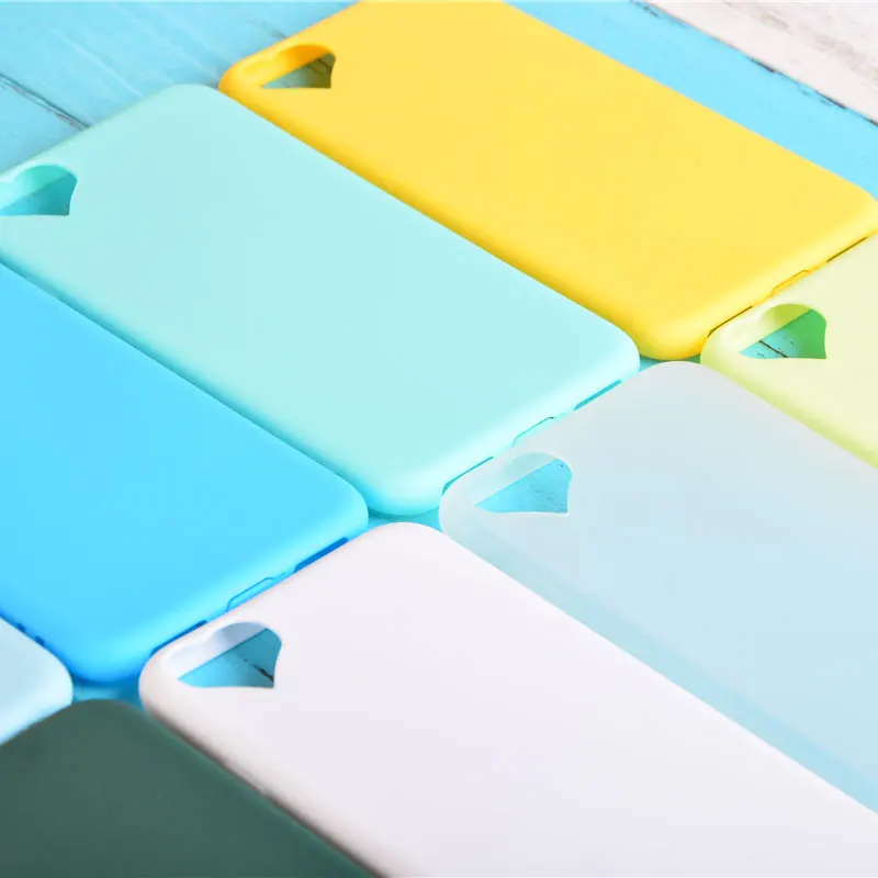 Яркие цвета милые силиконовые чехлы с отверстиями в форме сердца для iPhone 6 6S Plus 5 5S