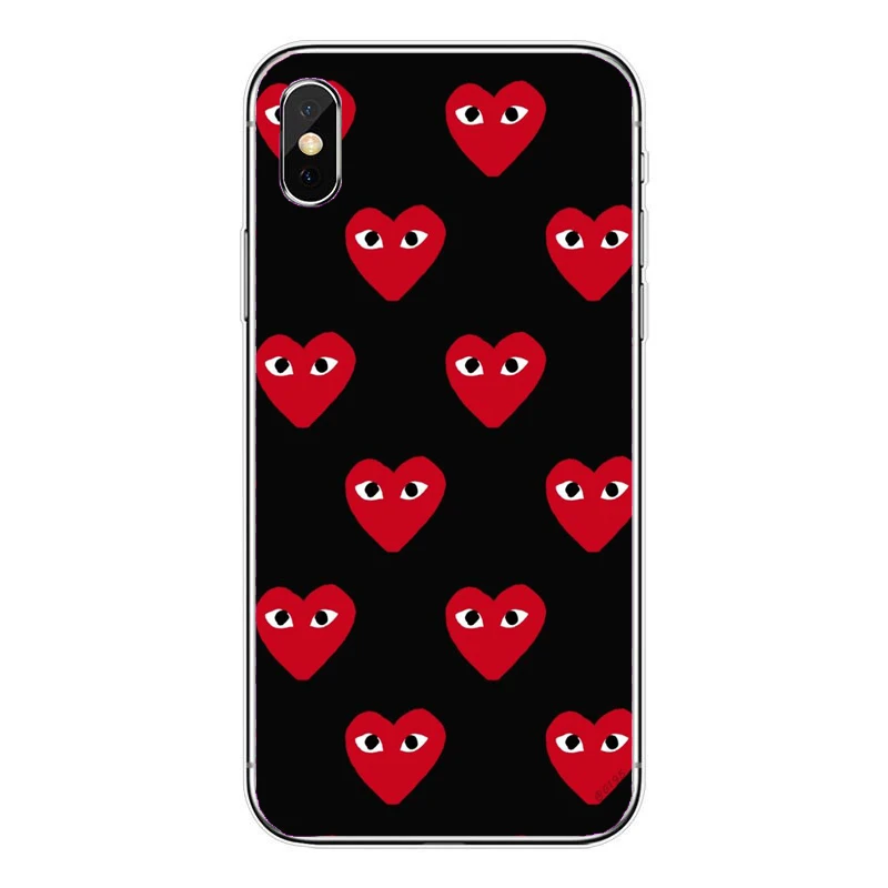 Мягкие силиконовые ТПУ чехлы Play Heart для iPhone X 8 7 6 6S Plus 5S 5C SE XS Max|Чехлы-накладки| |