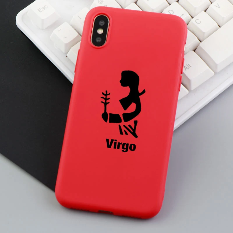 Silicone Phone Case Constellations Gemini Cancer Background for Iphone 7 Plus Covers X XR XS Max 8 6 6s |