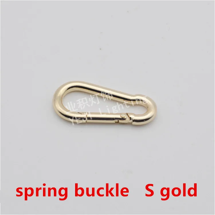 S золотые искусственные цепи подвесной замок цепочка карабин пряжка хрустальные
