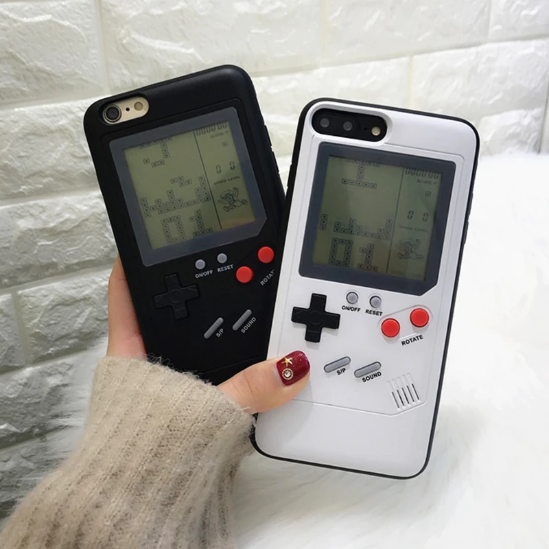 

Nostalgia Design Tetris Game Consoles Retro Mini Handheld Game Players Built-in 8 Classic Games For Iphone 6 7 8 Plus