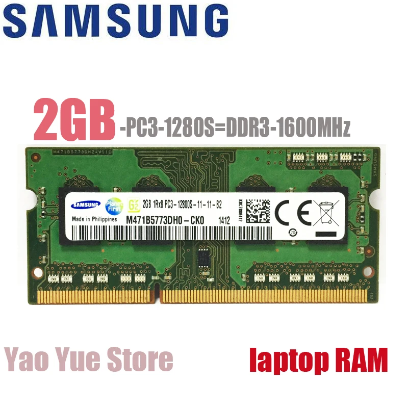 Samsung ноутбук 1 Гб 2 1G 2G PC3 8500S 10600S 12800S DDR3 1066 МГц 1333 1600 ECC Модуль Памяти RAM|Оперативная