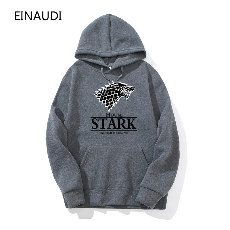 2018 новая игра престолов Direwolf Для мужчин толстовки и олимпийки скоро зима хлопок с