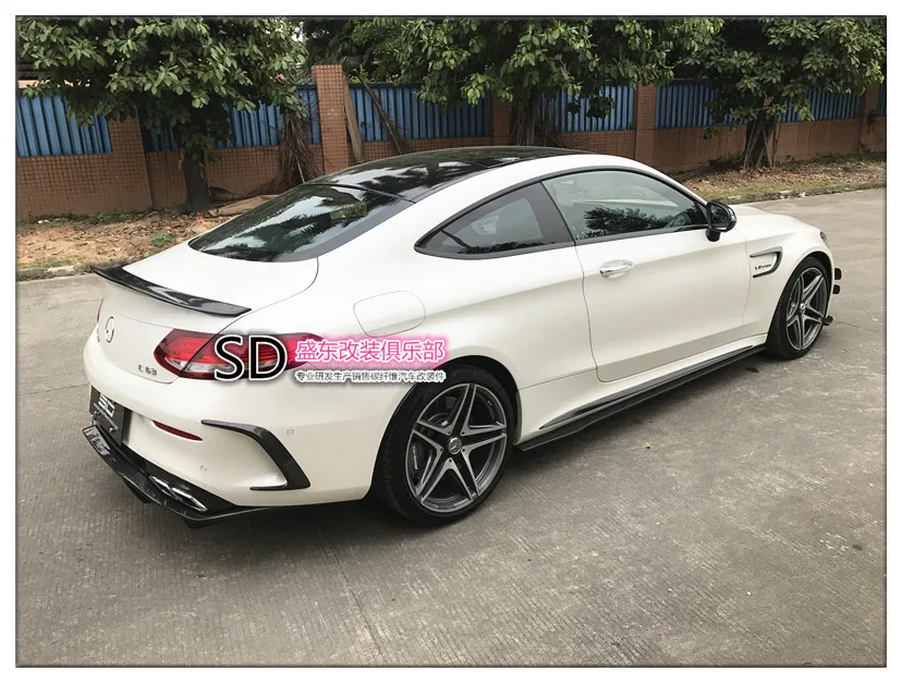 Задний спойлер из углеродного волокна для Mercedes-Benz W205COUPE C200C300C63 PSM | Автомобили и
