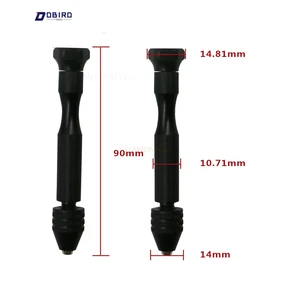 Спиральное сверло, миниатюрное, алюминиевое, ручное сверло, без ключа, патрон 0,3-3,2 мм, для деревообработки орехов, вращающиеся инструменты