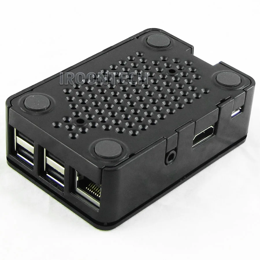 Чехол J1: официальный оригинальный чехол Коробка для Raspberry PI 3 Модель B PI3 и 2 Черный