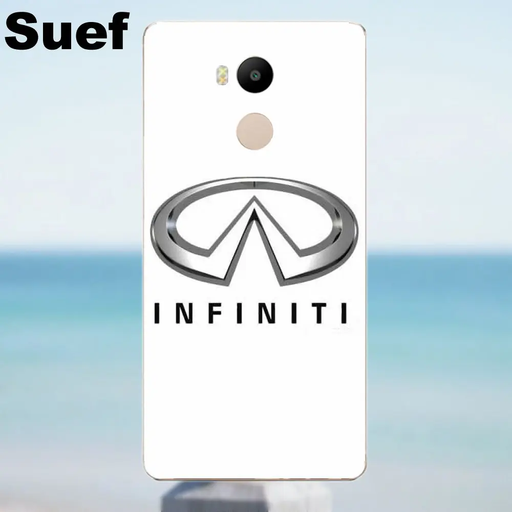 Suef мягкий чехол для телефона автомобиля Infiniti логотип Xiaomi Redmi 4 3 3S Pro Mi3 Mi4 Mi4i Mi4C Mi5 Mi5S