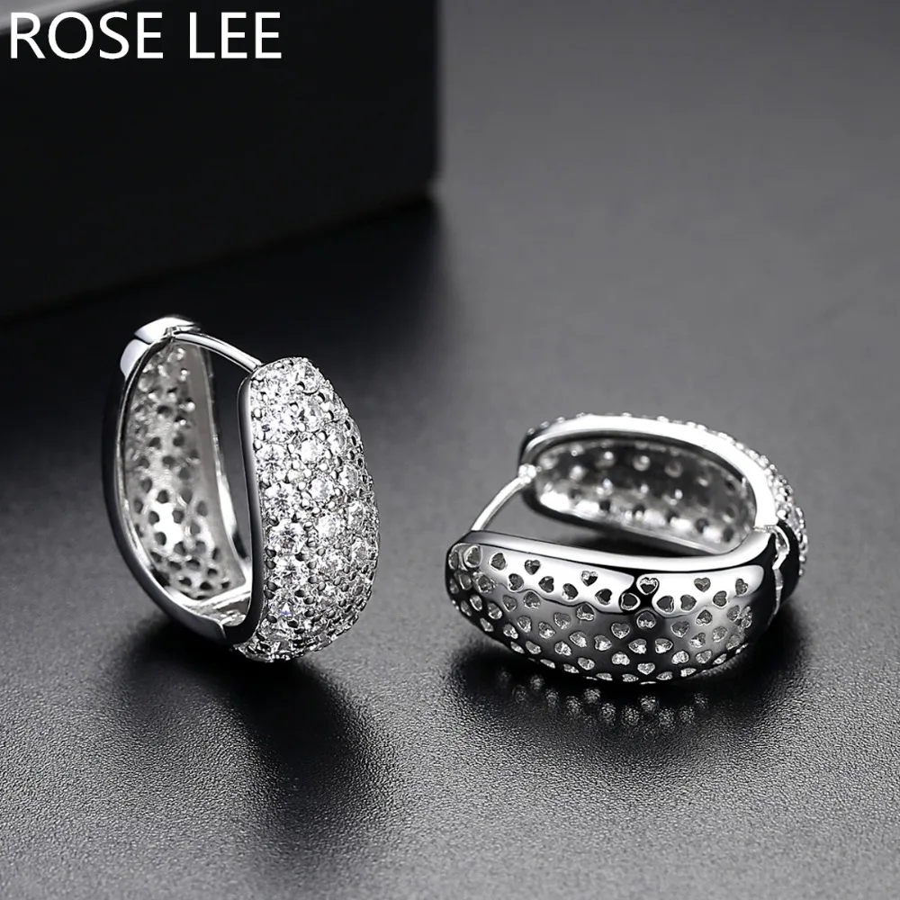 Женские серьги кольца rose lee круглые золотого цвета в винтажном стиле с
