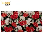 Абсорбирующее банное полотенце HUGSIDEA с цветочным рисунком, черепом, для взрослых, пляжное полотенце из мягкой микрофибры, Мочалка для купания, одеяло для душа