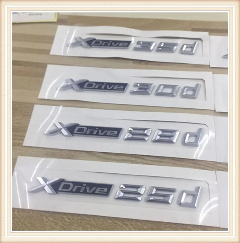 2X Новый автомобильный Стайлинг 3D ABS Xdrive 20d 25d 28d 30d 35d 40d 45d 48d 50d боковой значок