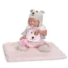 Кукла реборн Bebe princess, мягкая силиконовая, 20 дюймов, 50 см, с розовой одеждой