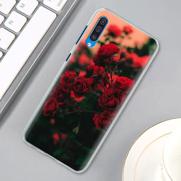 13 Цвет: розовый, пионы чехол КРЫШКА ДЛЯ samsung Galaxy A30 A40 A50 A70 A6 A8 плюс A7 A9 M30 чехол для телефона Coque - Color: 13