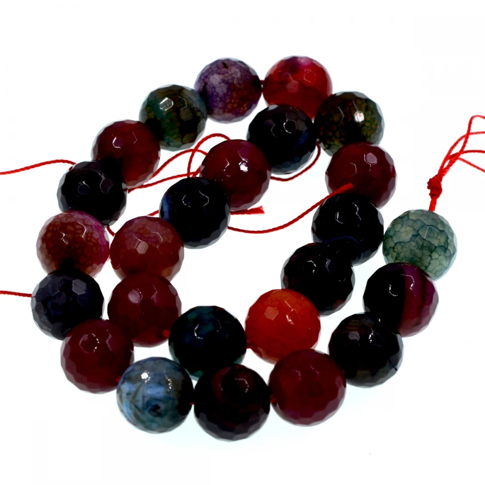 

Multicolor Agates Beads 16mm Agat E Stone Full Strand