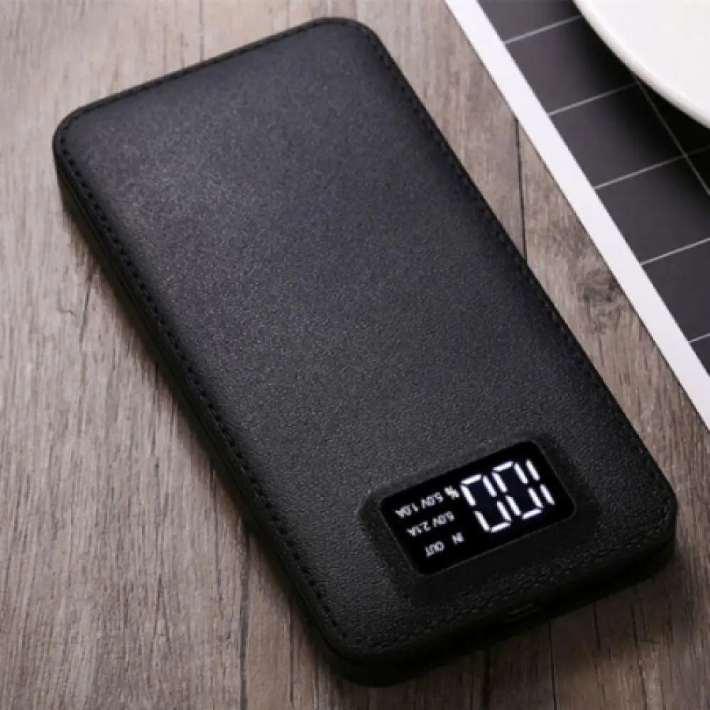 Тонкий 20000 mAh внешний аккумулятор портативный ультра-тонкий полимерный банк