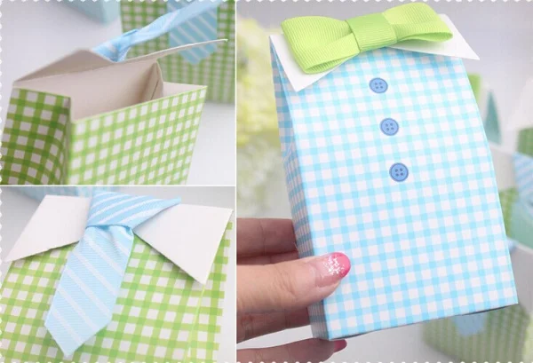 60 шт./лот Новые Свадебные пользу поле Мой Маленький Человек конфеты упаковка