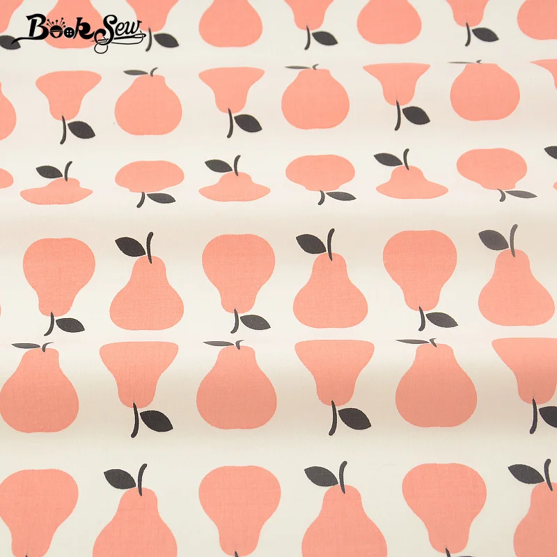 Новости оранжевые груши дизайн 100% хлопок саржевая Ткань Жир четверть тела