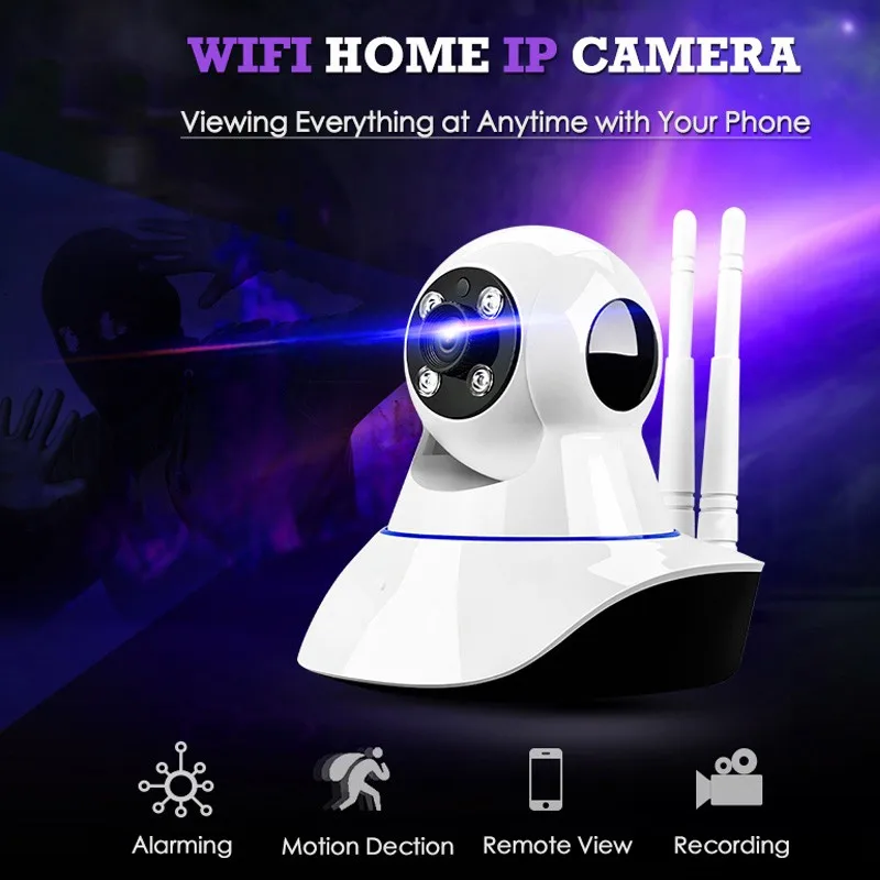 Беспроводная IP-камера видеонаблюдения с ИК-подсветкой 720P | Безопасность и защита