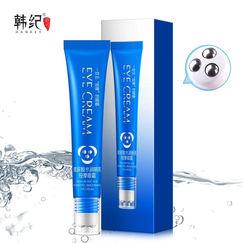 

HANKEY Ball Hyaluronic Acid Hydrates Moisturizing Eye Cream Anti Wrinkles Ageless Puffiness Dark Circle Eye Essence Anti Aging