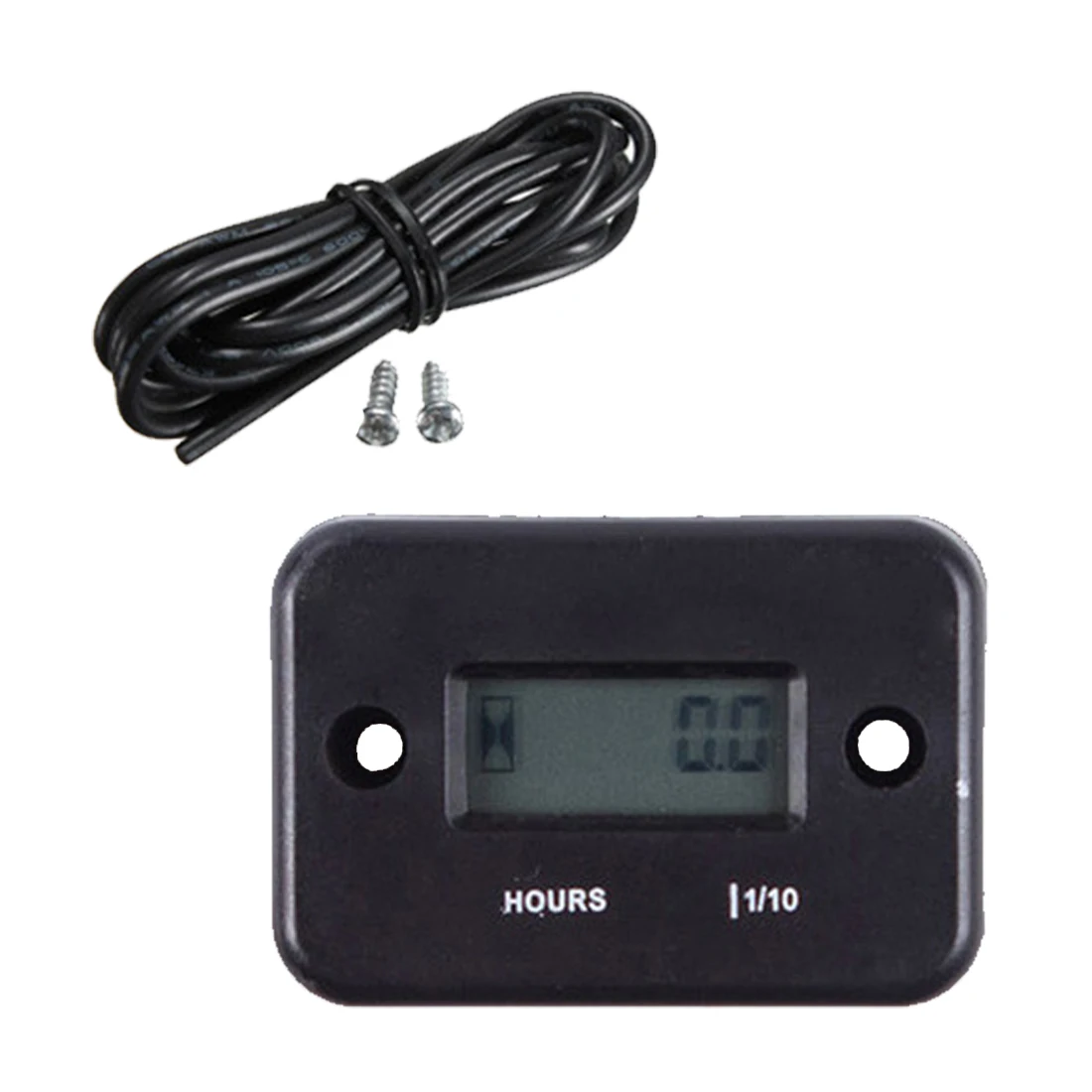

Digital Hour Meter Waterproof LCD Display Inductive Hour Meter Tachometer for Bike Motorcycle Snowmobile Marine Engine 0-9999.9H