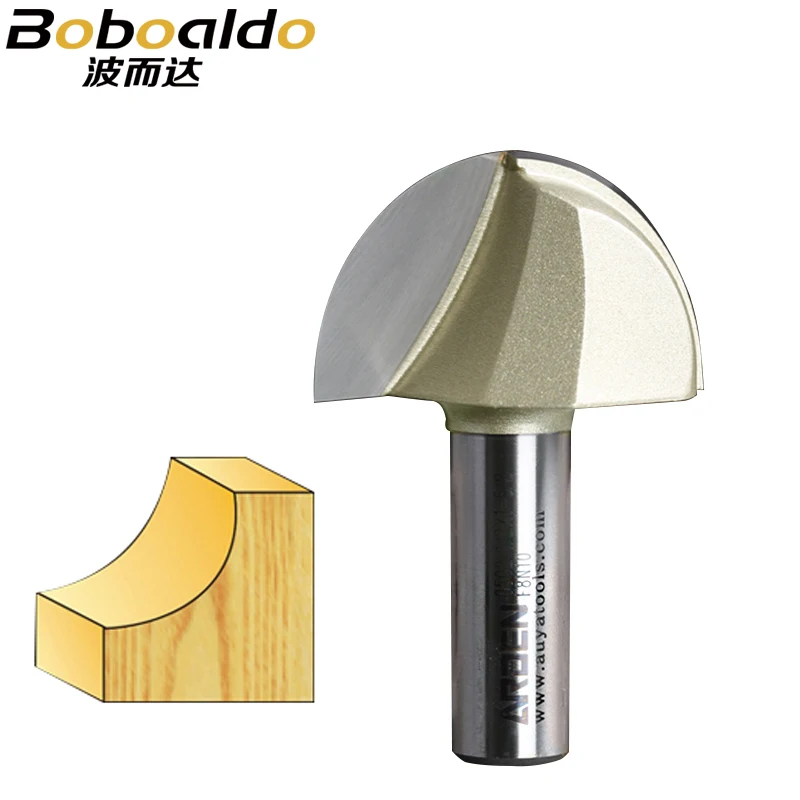 

1pcs 1/4 1/2 Shank Round Nose Cove Core Box Cutter Tools Round Bottom Decorative Woodworking CNC Tools Arden Router Bit