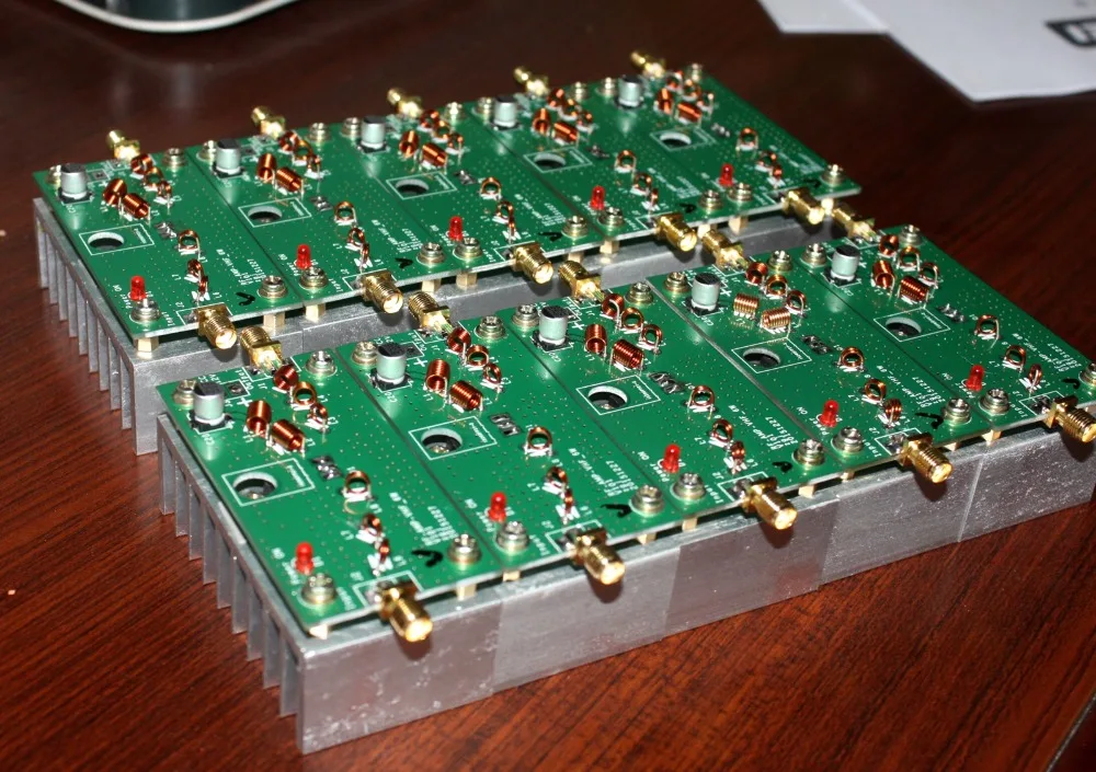 

88-108MHZ 6W VHF Power Amplifier Finish Board For FM Transmitter RF Radio Ham With Heatsink