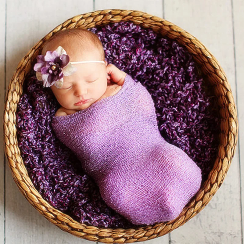 40*150 см Детские эластичные обертывания новорожденные фотографии реквизит