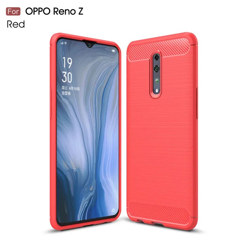 

For OPPO Reno Z Phone Cover Shockproof Soft TPU Brushed Back Case For Oppo Reno Z Fundas For Oppo Reno Z PCDM10 Coque 6.4"