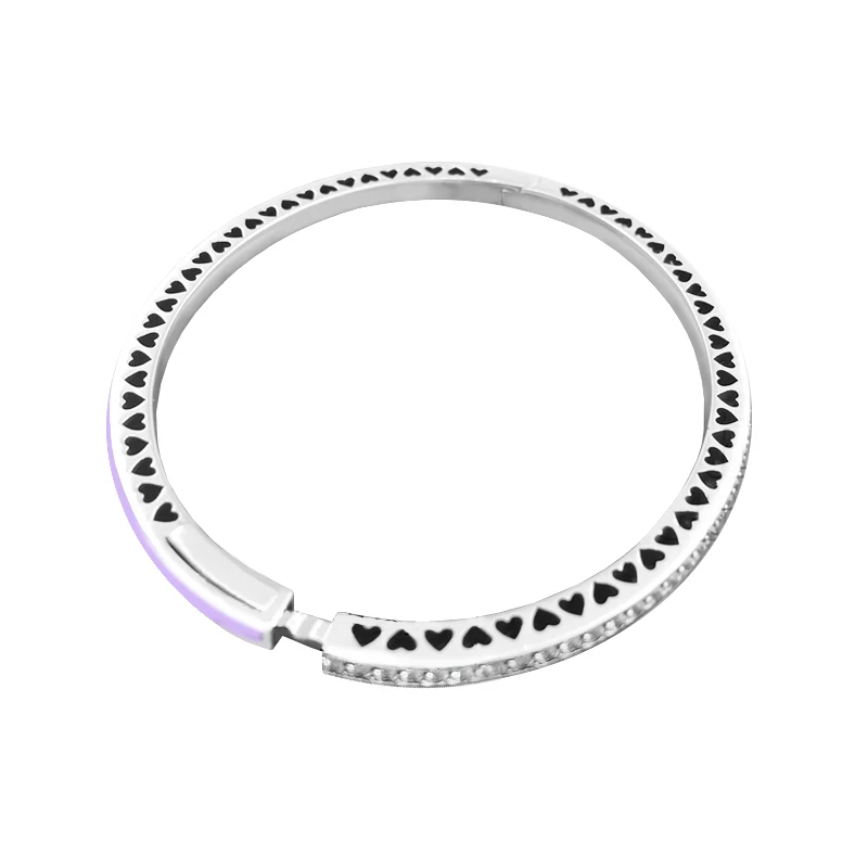 Женский серебряный браслет с бусинами и эмалью орхидеи|Браслеты| |