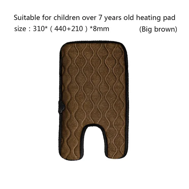 Big Brown 12 В автомобильный домашний тепловой чехол для сиденья детская подушка для детского сиденья для Ford Focus 2 3 VW Passat B6 B8 Toyota Camry зимние аксессуары - Название цвета: Big Brown