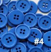 NO4 Royal blue 80 шт./лот Размер: 15 мм яркие цвета модные смолы кнопки для рукоделия 4 отверстия объемные кнопки для одежды Швейные аксессуары(SS-674 - Цвет: NO4 Royal blue