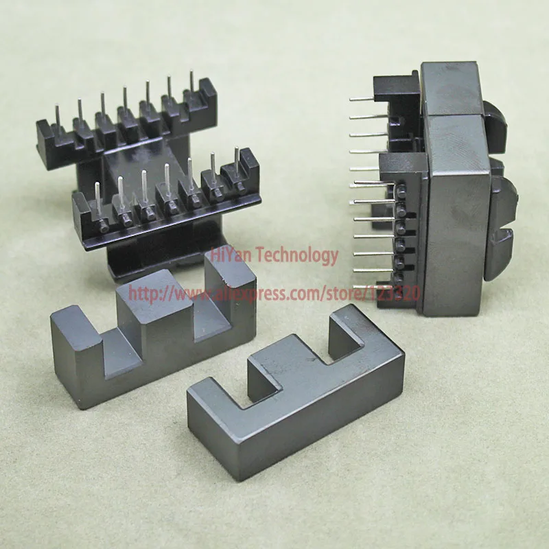 2 компл./лот EE40 EI40 PC40 ферритовый магнитный сердечник и 7 штифтов + боковой вход