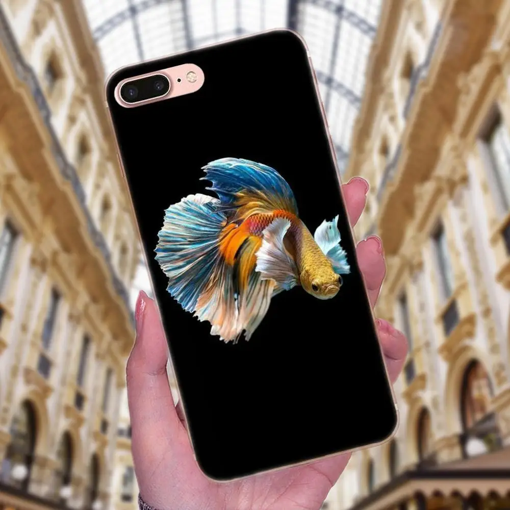 Цветной мягкий чехол Betta Fish для Huawei P8 P9 P10 P20 P30 Mate 7 8 9 10 20 Lite Plus Pro 2017 | Мобильные