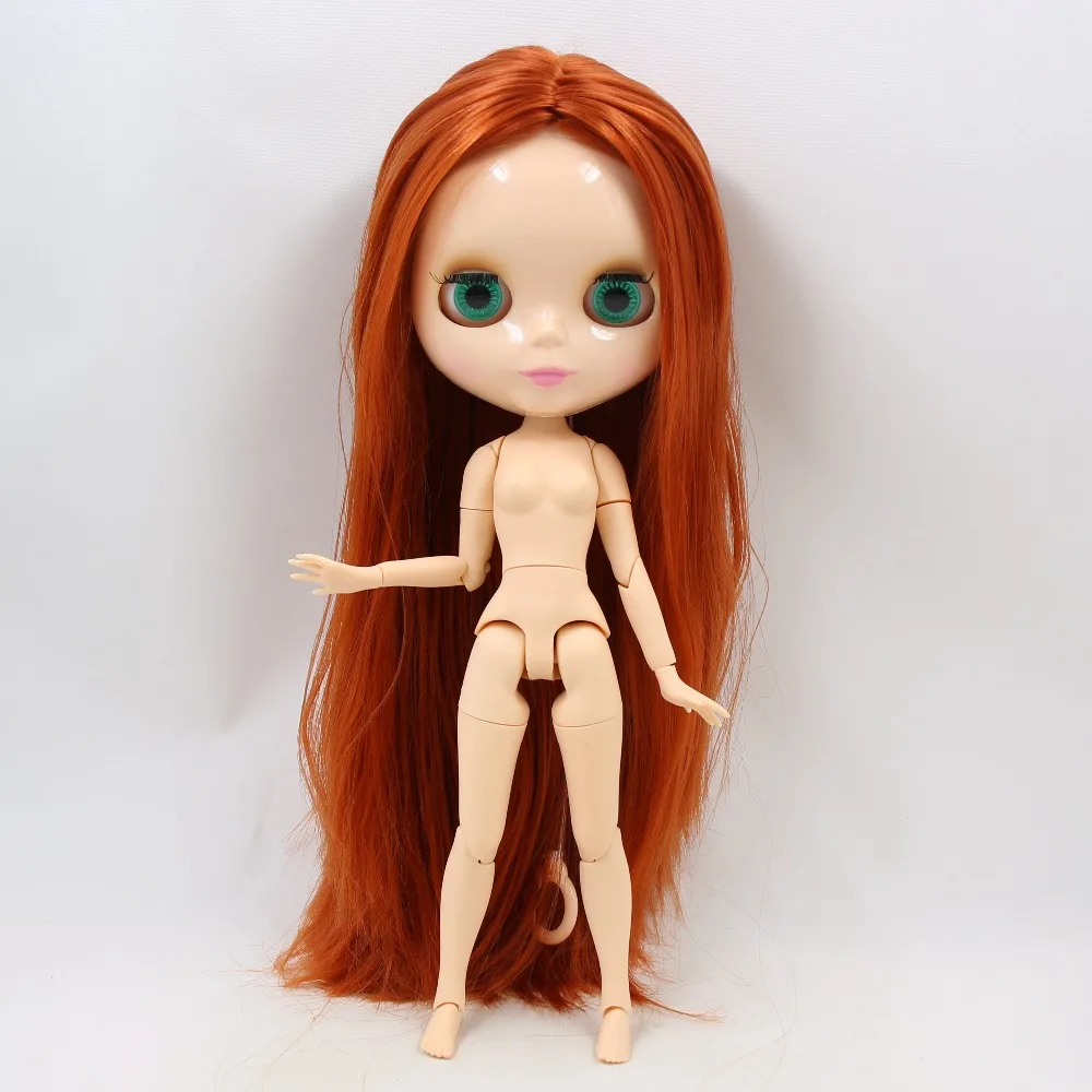 Ледяная кукла DBS blyth 1/6 bjd игрушка шарнирное тело натуральная кожа прямые красные