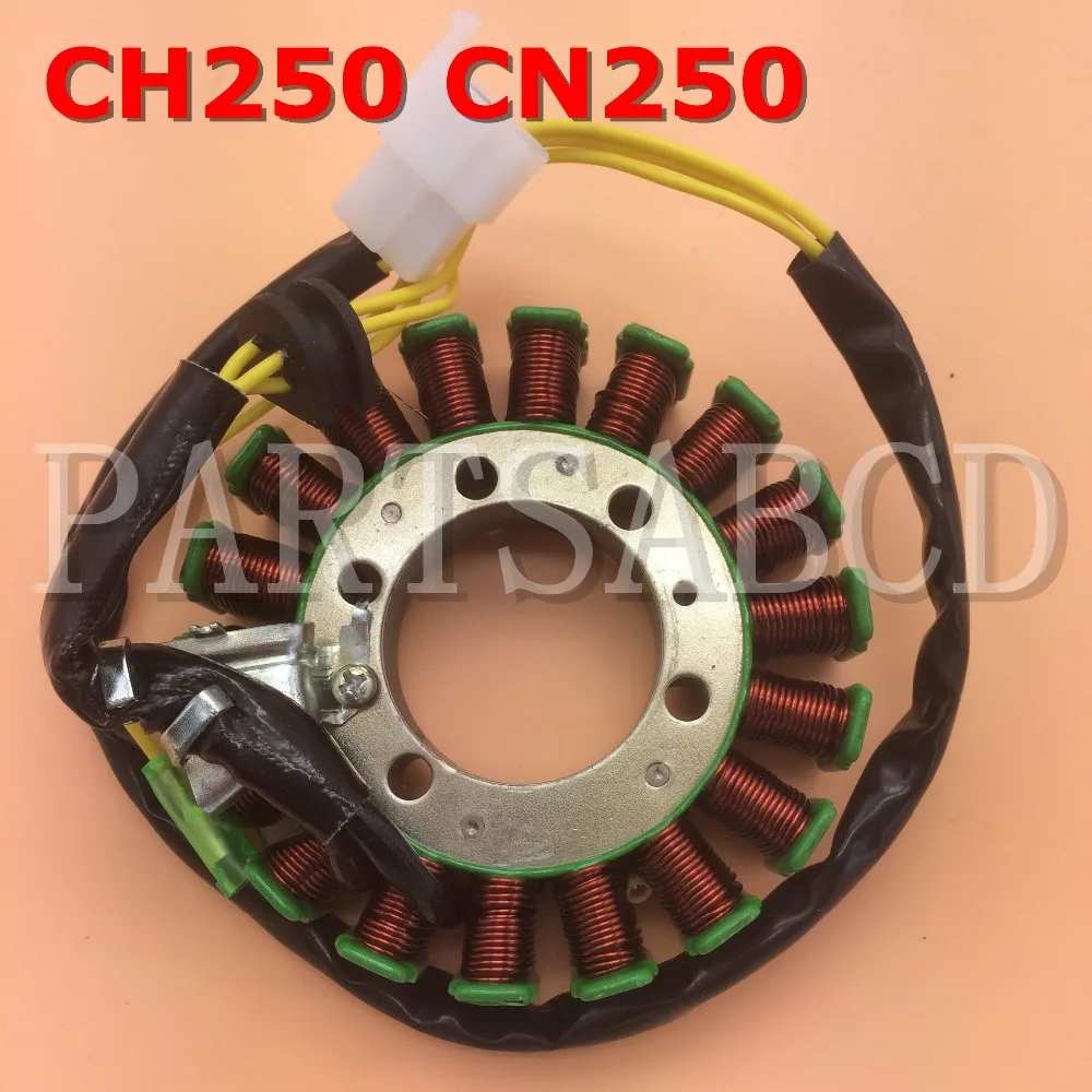 PARTSABCD 3 phrase DC 18 pole magneto stator for 250 cc water cooled Scooters Moped ATV Motorcycle CF250 V3 V5 CH250 CN250 | Автомобили и