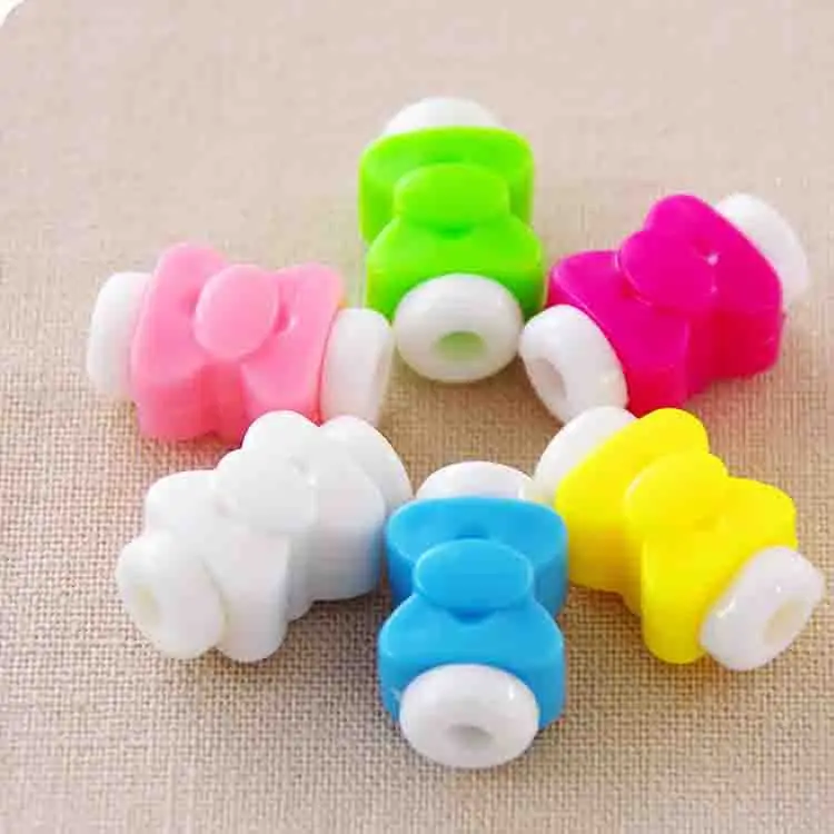 200 шт./лот бант Стильный силиконовый наушник защита кабеля красочные наушники USB