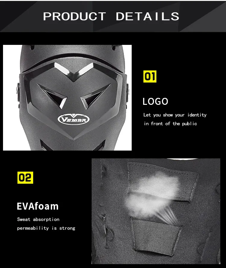 VEMAR Motocross Knee Pads Motorcycle Knee Protector And Elbow Protector Outdoor Sports Motorcycle Equipment