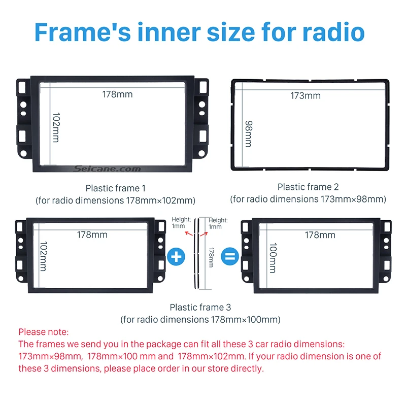 Автомобильная рама Seicane Fascia ДЛЯ 2006 2011 Chevrolet Lova Captiva Gentra Aveo Epica 2DIN|radio frame|car radio framecar