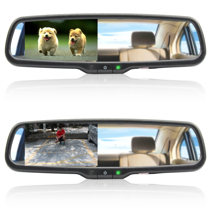 Sinairyu 4 3 &quotTFT lcd Зеркало заднего вида Автомобильный монитор видео вход 2Ch со