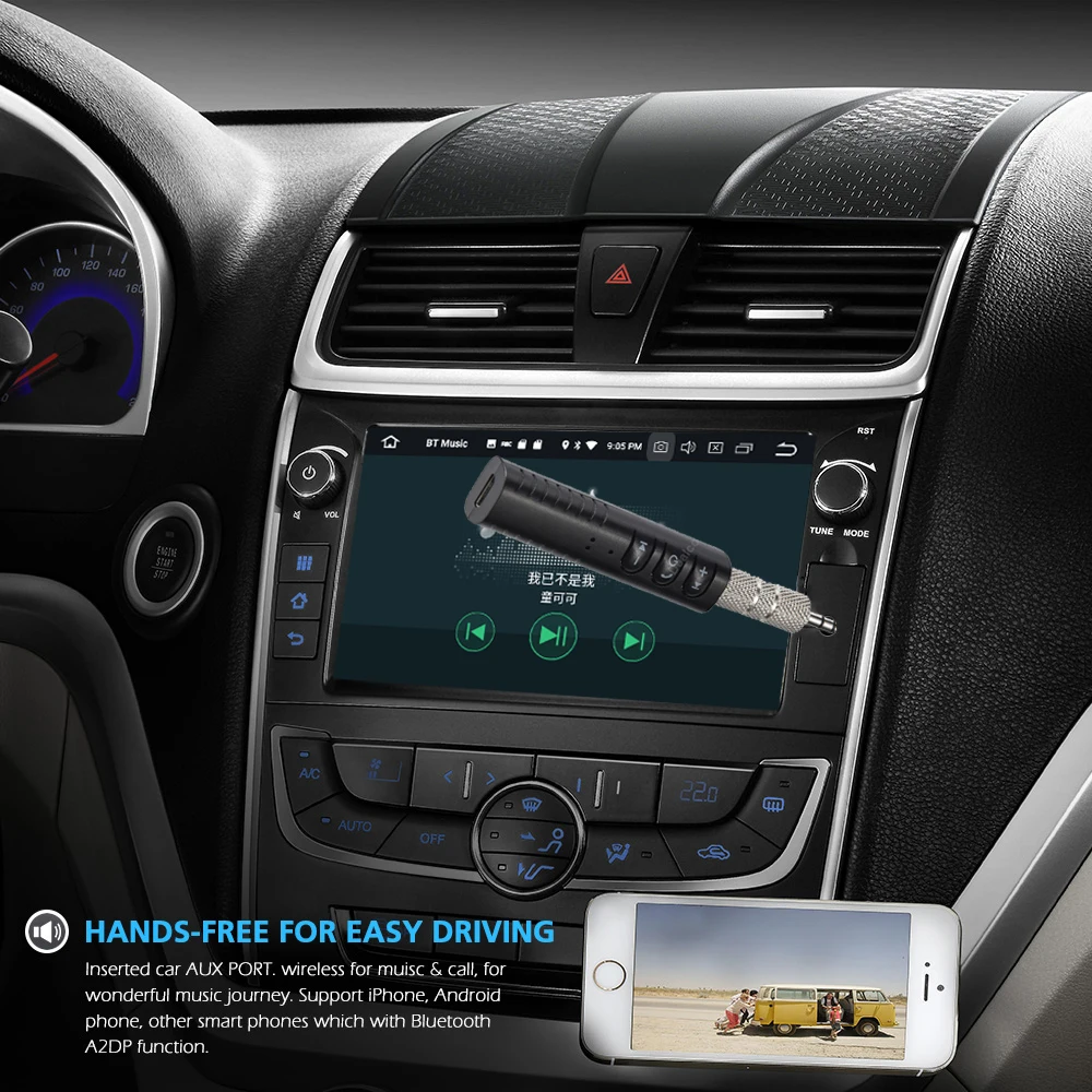 Универсальный мм 3 5 разъем Bluetooth автомобильный комплект Hands free Музыка Аудио