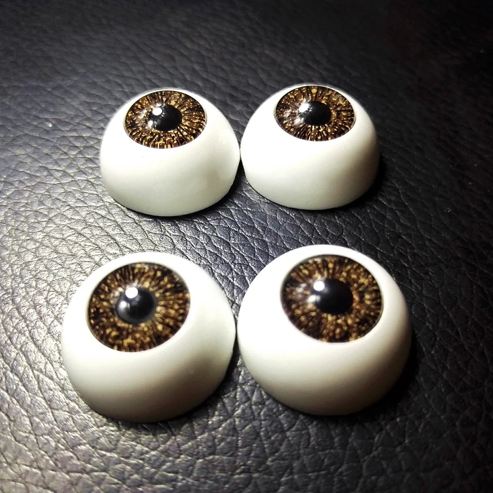 Глаза кукольные полукруглые 40 шт. (20 пар) 20 мм/22 мм |