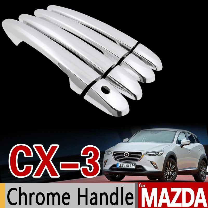 Хромированная накладка на дверную ручку для Mazda CX 3 2016 2017 2018 набор отделки CX3