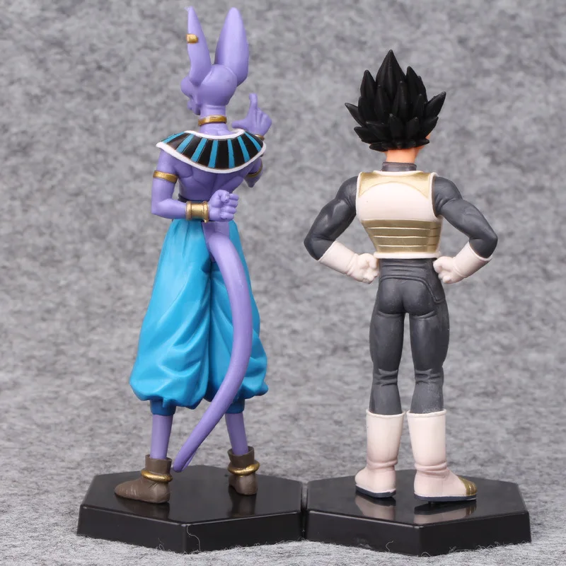 2 шт./лот Dragon Ball Vegeta &amp Beerus фигурка аниме из ПВХ игрушка мультфильм Жемчуг дракона