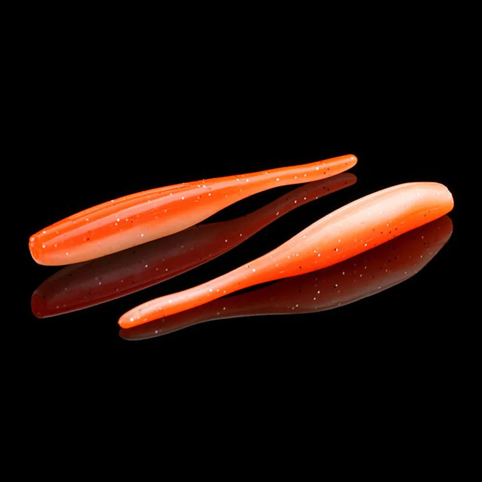 

WALK FISH 8PCS/Lot 80mm 2.3g Soft Fishing Lure Artidicial Bait Drive Shad Double Colors pesca Bass baits Swimbaits Crap