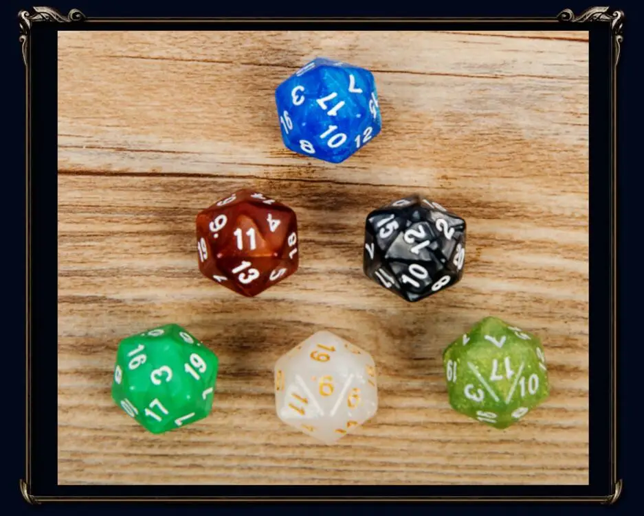 D20 TRPG game dice mix effect for dungeons&ampdragons board | Спорт и развлечения