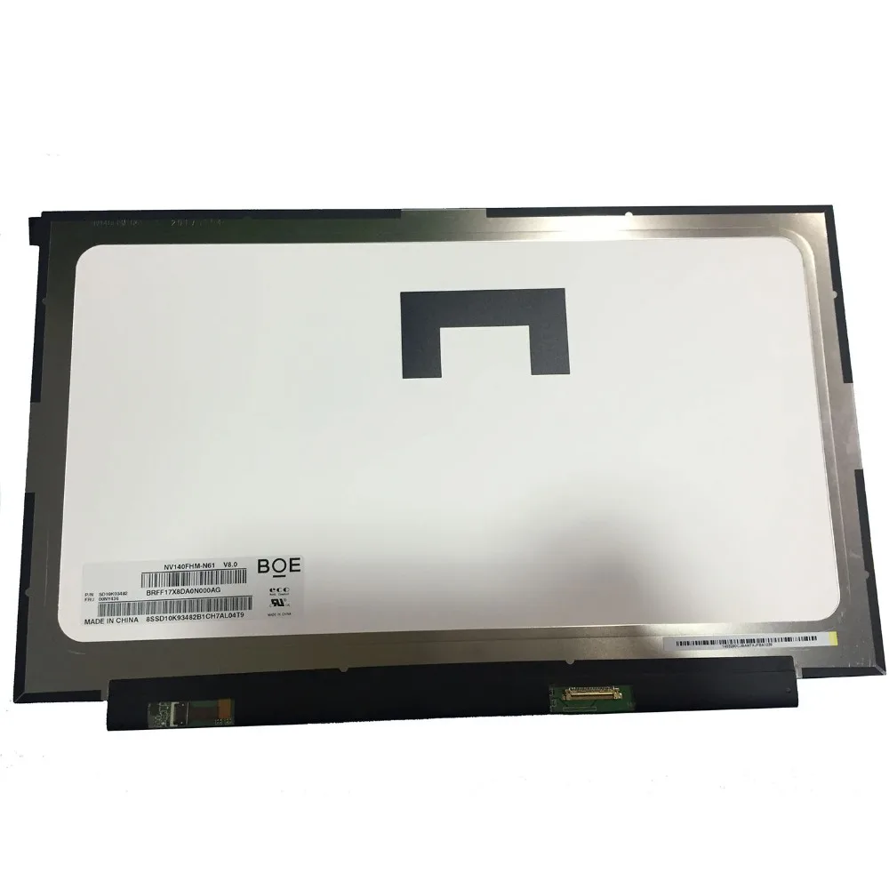 Матрица для ноутбука LENOVO THINKPAD X1 Carbon Gen 6 14 0 дюйма FHD 1920X1080 IPS 30 контактов матовая 01ER480