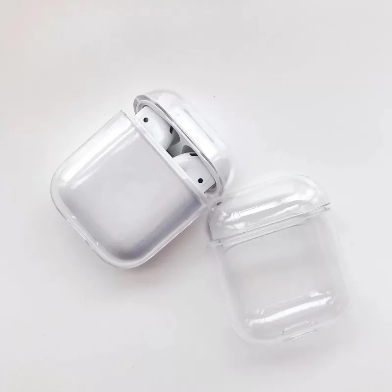 Clear Чехол для Airpods 2, силиконовый чехол коала с изображением печенья из мультфильма для Apple Air pods, милый чехол для наушников, чехол для наушников, кольцевой ремешок - Цвет: Clear