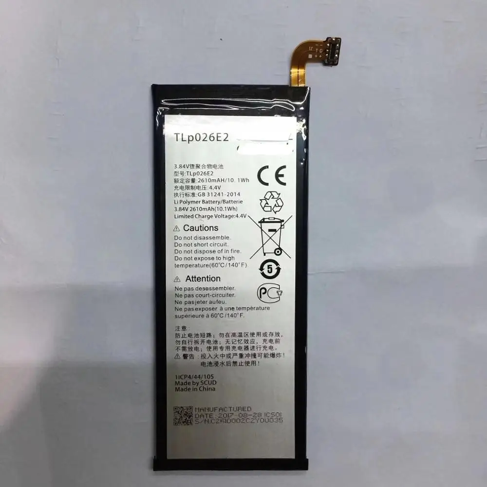 

3.84V 2610mAh For Alcatel TLp026E2 Battery