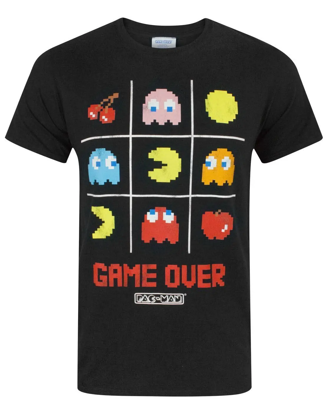 Pacman Pac человек Game Over Аркада 80 s Для мужчин футболка с принтом Летний стиль футболки