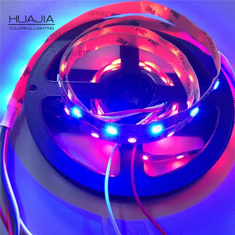 1 м WS2811 12В полоса 48leds/M белая и черная печатная плата Светодиодная 5050