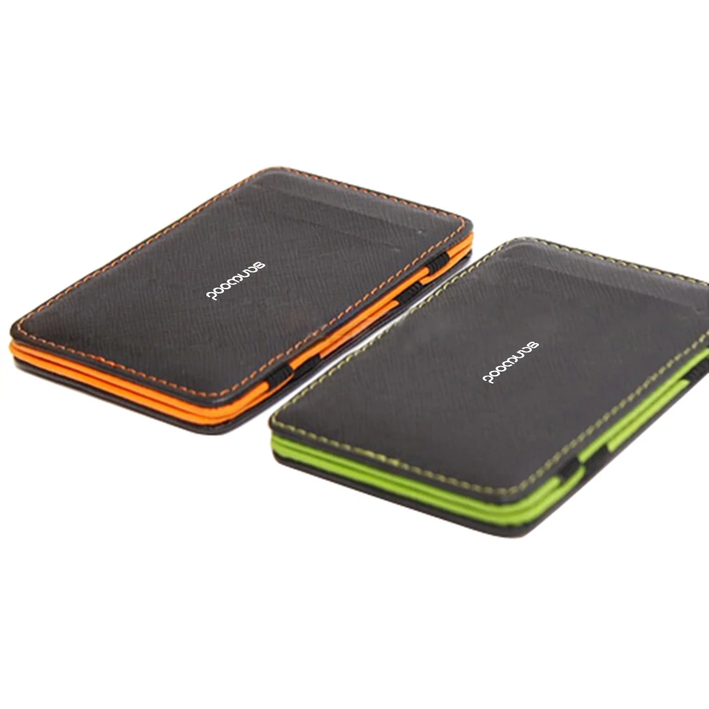 Новинка Лидер продаж модный мужской тонкий бумажник из искусственной кожи с